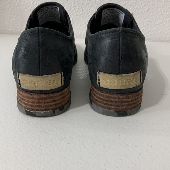 Sorel Major Oxford Black Mesh Sz 6.5 - Picture 4 of 8